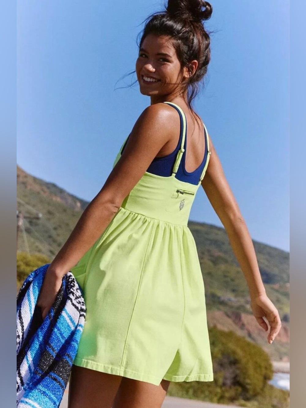 NWT! FP Free People Movement Hot Shot Strappy Romper Sz XS & Small - Picture 3 of 4